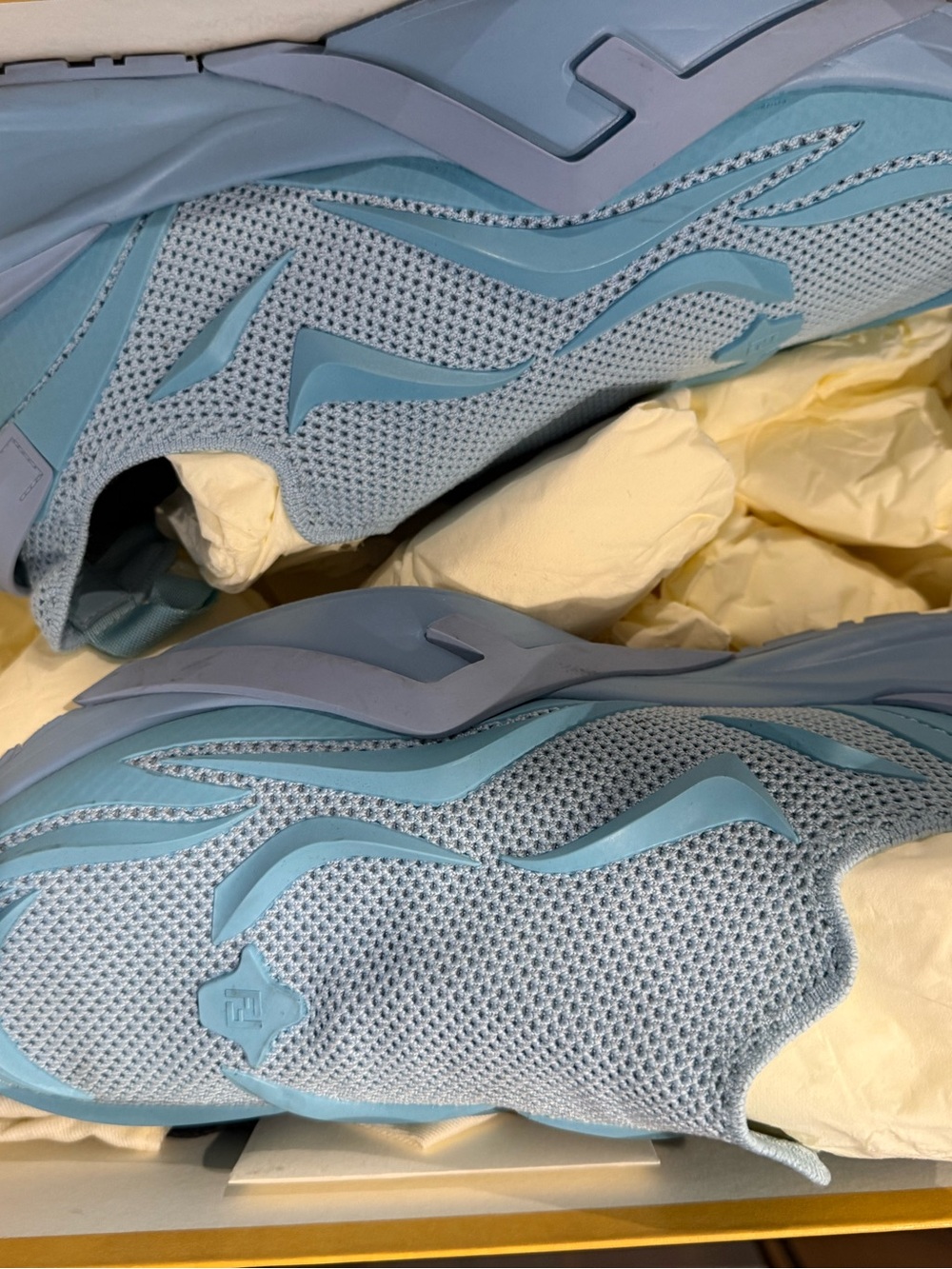 Light Blue men’s  Slip-On Mesh Sneakers